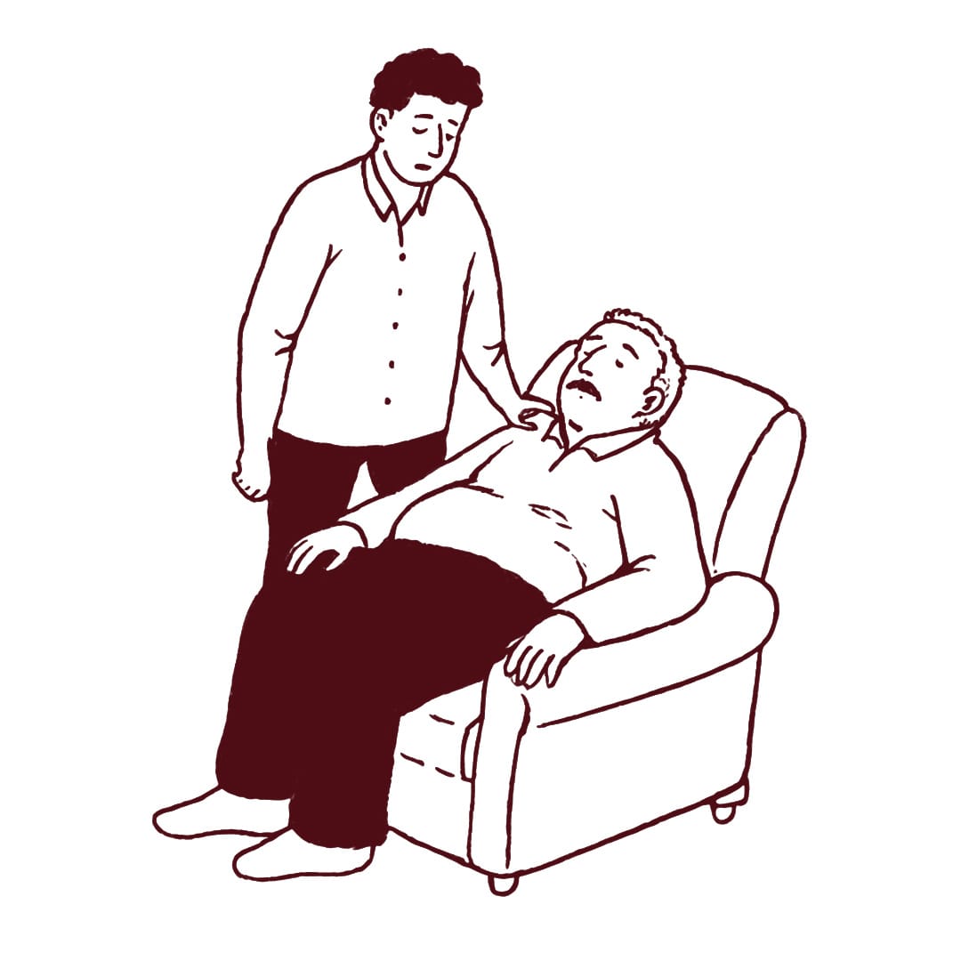 furniture, adult, male, man, person, chair, footwear, shoe, face, armchair